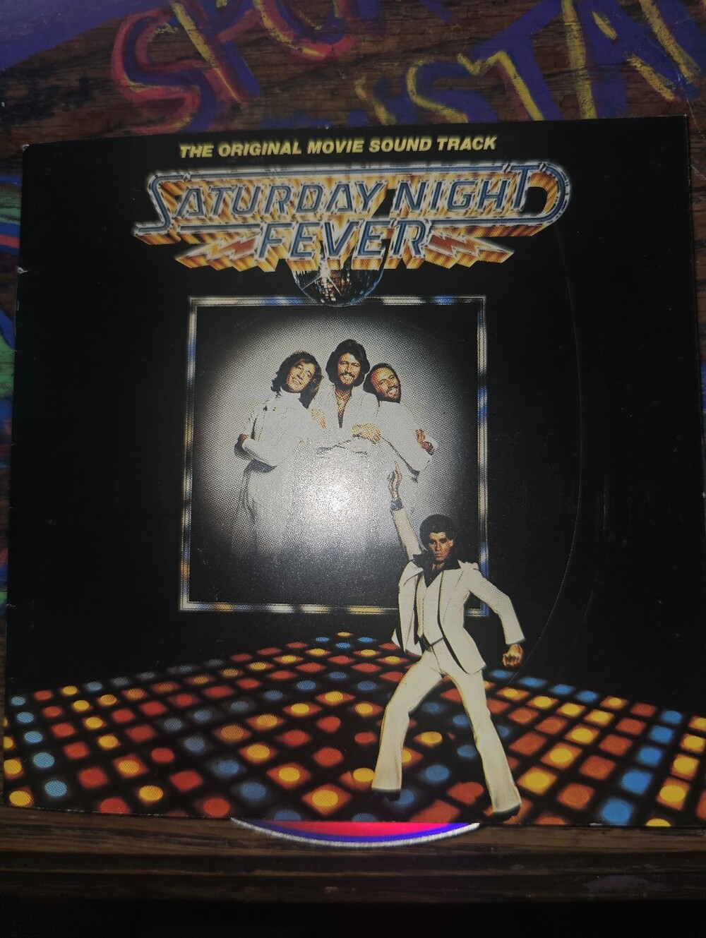 Saturday Night Fever Original Movie Soundtrack CD Disco Cover And Disk